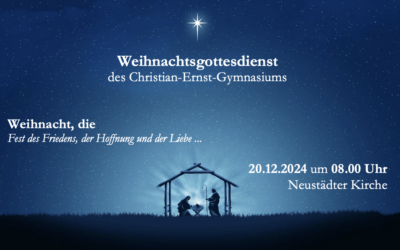 Herzliche Einladung zum Weihnachtsgottesdienst am 20.12.2024 um 08.00 Uhr